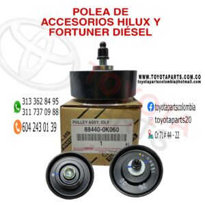 POLEA ACCESORIOS HILUX-FORTUNER DIESEL 1KD 2KD