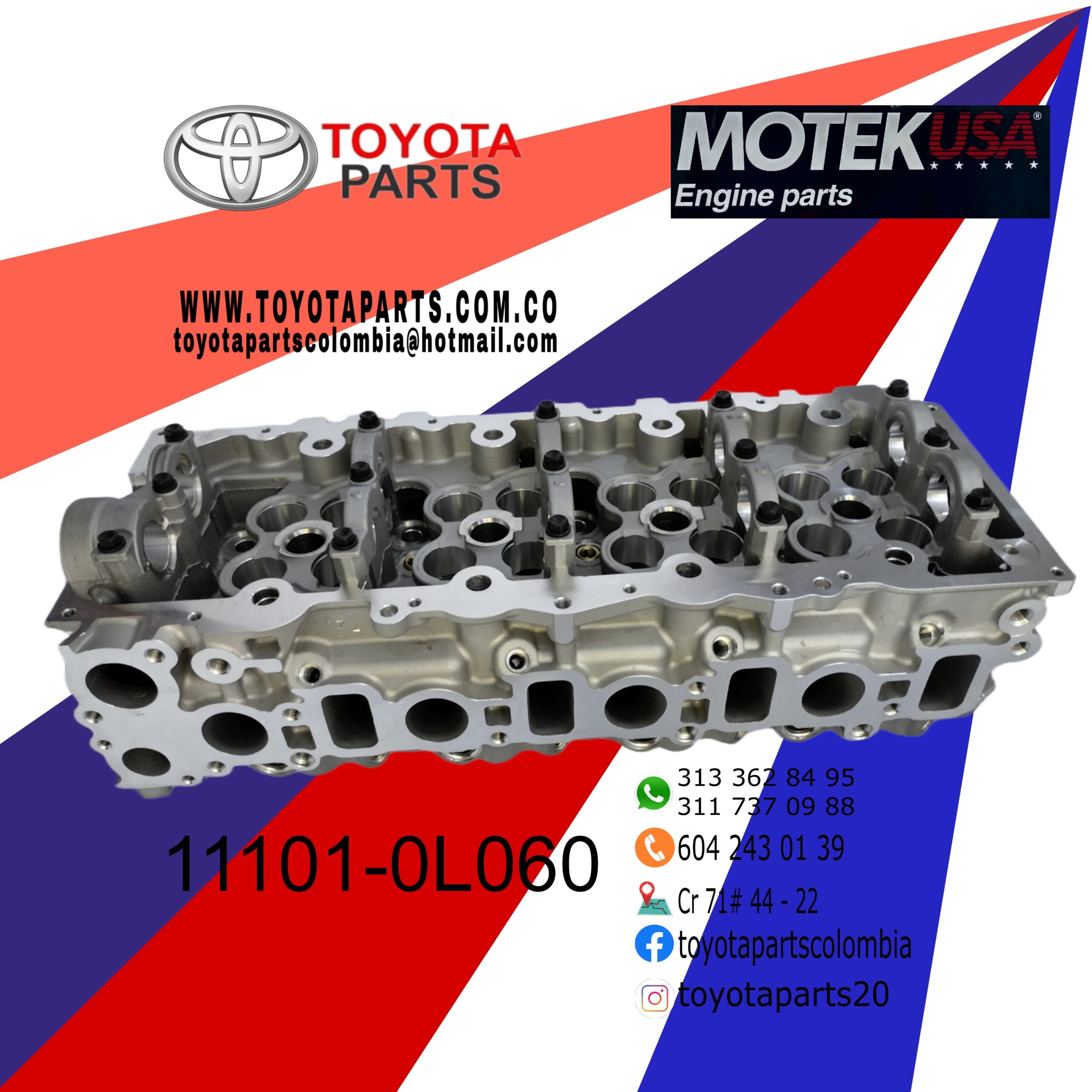 CULATA MOTOR HILUX, PRADO Y FORTUNER 1KD 3.0 - Imagen 2