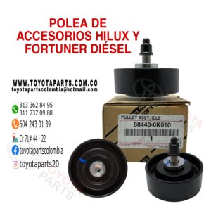 POLEA DE ACCESORIOS HILUX Y FORTUNER DIÉSEL
