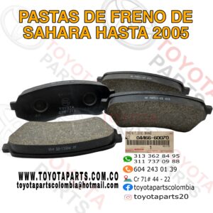PASTAS DE FRENO TRACERA DE SAHARA HASTA 2005