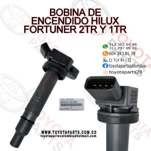 BOBINA DE ENCENDIDO HIILUX, FORTUNER 2TR Y 1KD
