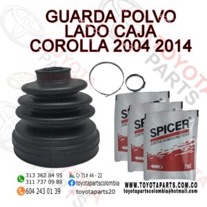 GUARDA POLVO LADO CAJA COROLLA 2004 2014