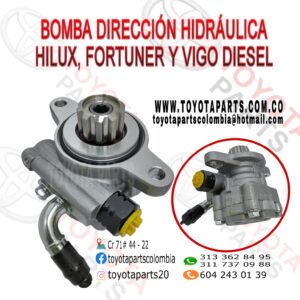 BOMBA DIRECCION HIDRAULICA HILUX, FORTUNER Y VIGO DIESEL